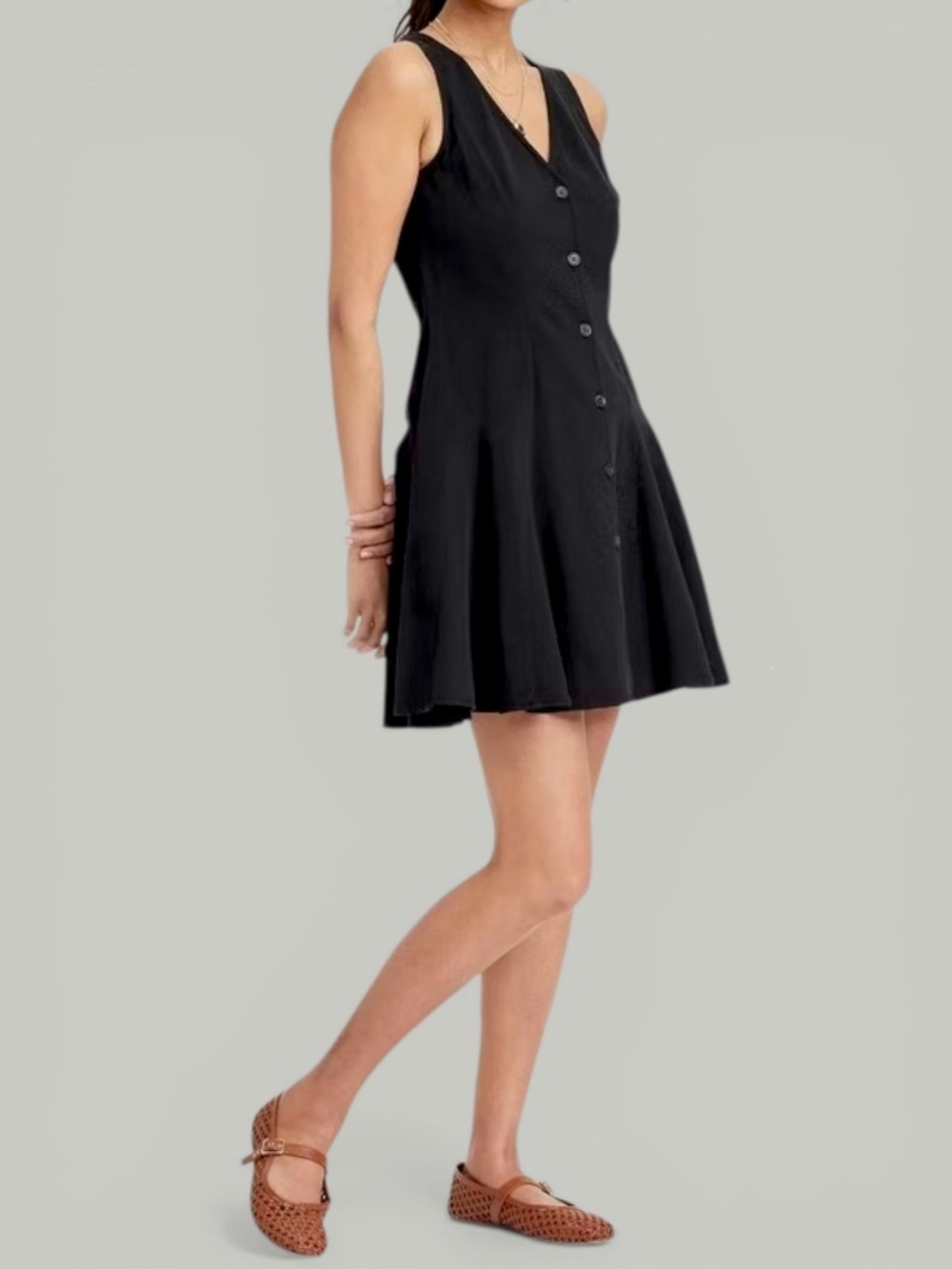 Universal Thread Black Mini A-Line Dress